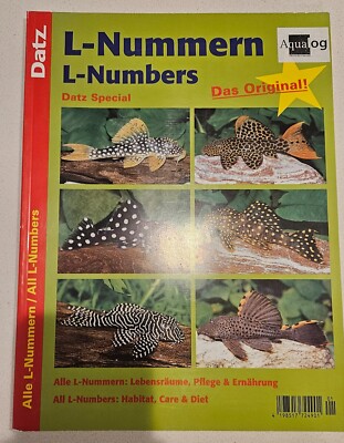 Aqualog L-Numbers Datz Special soft cover **Used** L1-387 Plecos Super RARE