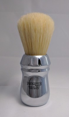 Zenith Pro Ganzmetall verchromt Big Boar Rasierpinsel. 27x57mm Italien B20