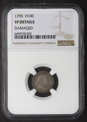 1795 Flowing Hair Half Dime - NGC VF Details - COINGIANTS -