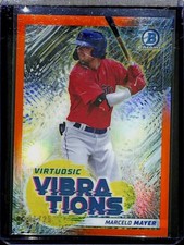 2022 Bowman Chrome Virtuosic Vibrations Orange Refractor #VV1 Marcelo Mayer 1/25