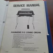 Hammond Organ X-2 / X-5 Service Manual Schematics, Wiring, Parts