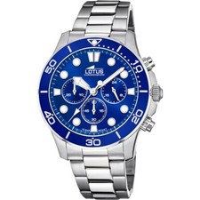Reloj Lotus Excellent hombre acero Esfera y bisel azul 44.50mm 18756/1
