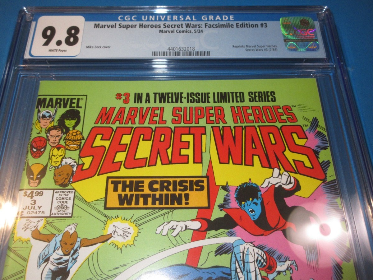 Marvel Super-Heroes Secret Wars #3 Facsimile reprint CGC 9.8 NM/M