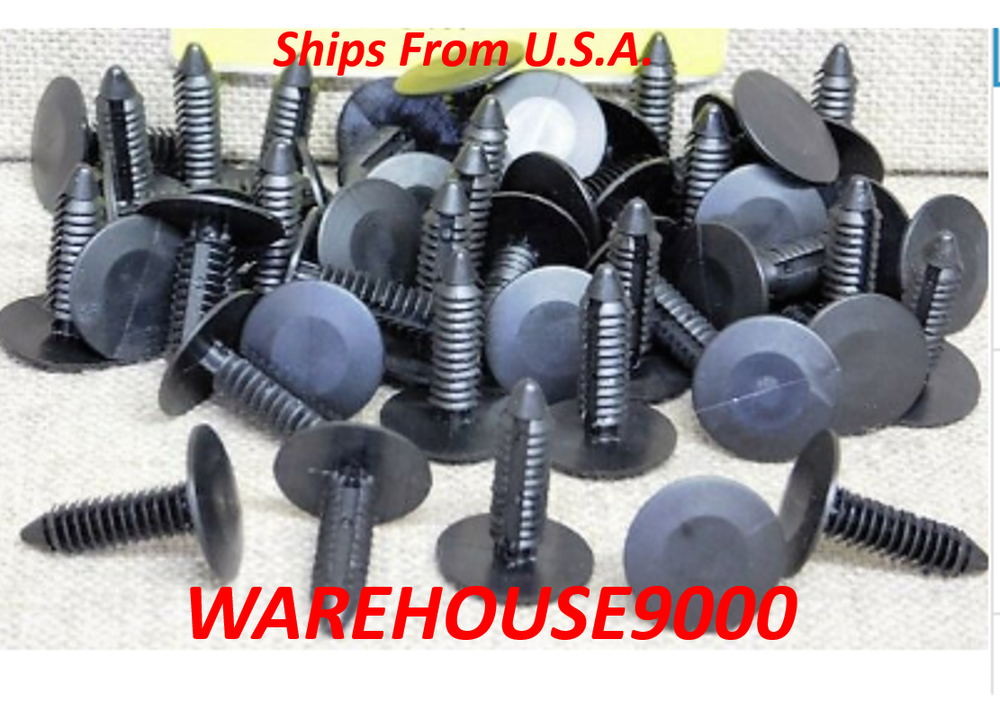 50 Splash Shield & Wheel Well Cover Retainers Auveco 15543 GM:22547243 & Chry