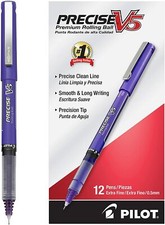 Precise V5 Stick Liquid Ink Rolling Ball Stick Pens, Extra Fine Point 0.5mm Pu