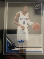 Jordan Bone 2019-20 Donruss Clearly Rated Rookie Auto RC Pistons