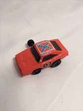 1980 Vintage Warner Bros Dukes of Hazzard General Lee Wind Up Racer Car WORKS