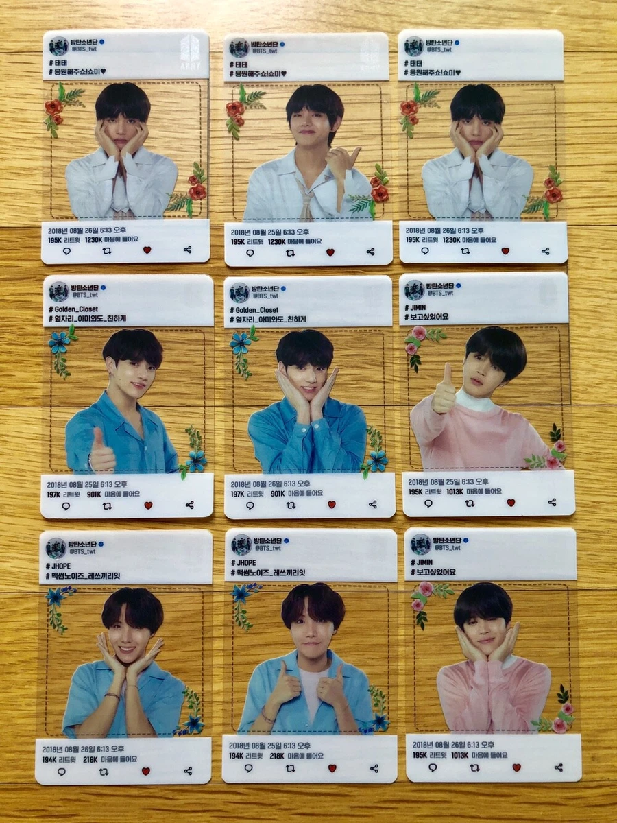 BTS 2018 World Tour LOVE YOURSELF ARMY Booth Photocards Select