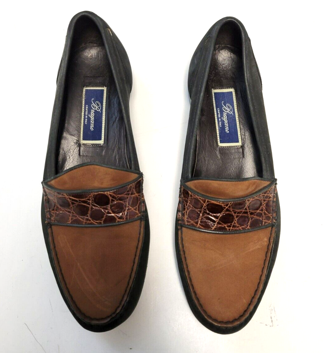 Cole Haan BRAGANO Suede LIZARD Leather Loafer Men 10 M Black  display picture 2