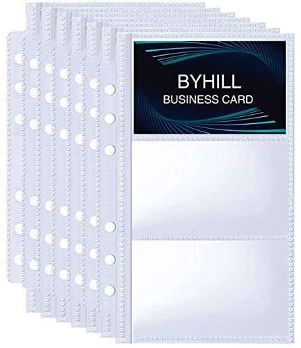 business card sleeves for binder Amazon.com : BYSTER 30 Pack 600 Pockets Business Card Sleeves Binder  Sheets, Ultra-Clear Business Card Pages for 2/3/4 Ring Binder, Double Sided  10 Pocket Credit Card Pages : Office Products main image 0