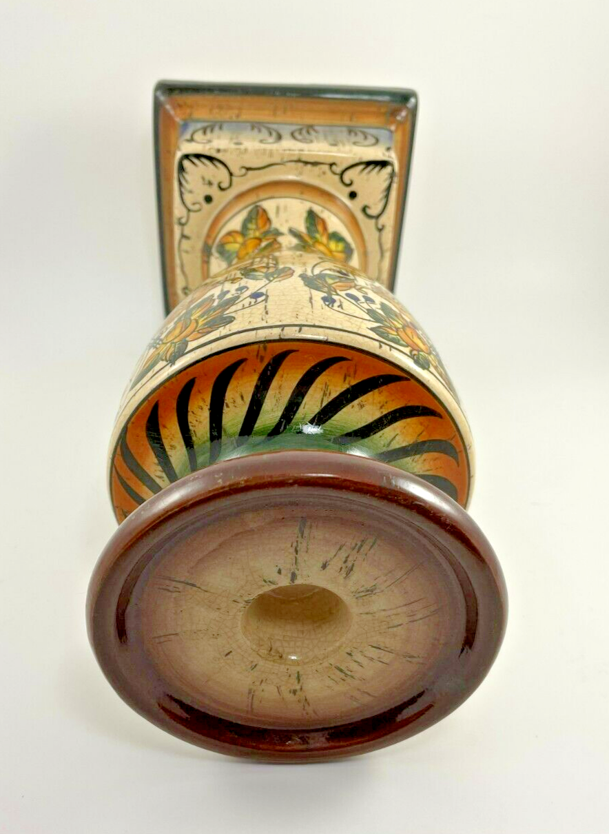 Z Gallerie Sorrento Candle Holder 12" Italian Lions Fruit Painted