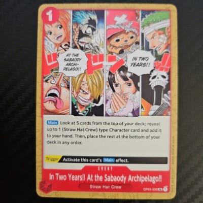 One Piece Romance Dawn In Two Years!! At The Sabaody Archipelago!! OP01-030 NM