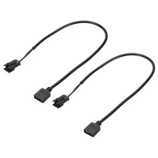 5V 3 Pin to SM3P Male Splitter Cable, 2 Pcs Power Cord ARGB Extension Cable