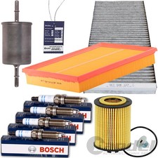 INSPEKTIONSPAKET FILTER-SET SATZ+BOSCH ZÜNDKERZEN passend für OPEL COMBO CORSA C