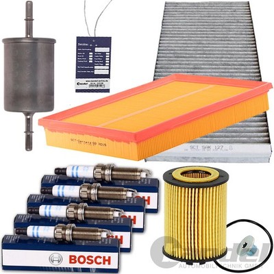 INSPEKTIONSPAKET FILTER-SET SATZ+BOSCH ZÜNDKERZEN passend für OPEL COMBO CORSA C