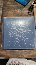 Creative Memories 12X12 Navy Blue Snowflake Foil Album Coverset Flex Hinge