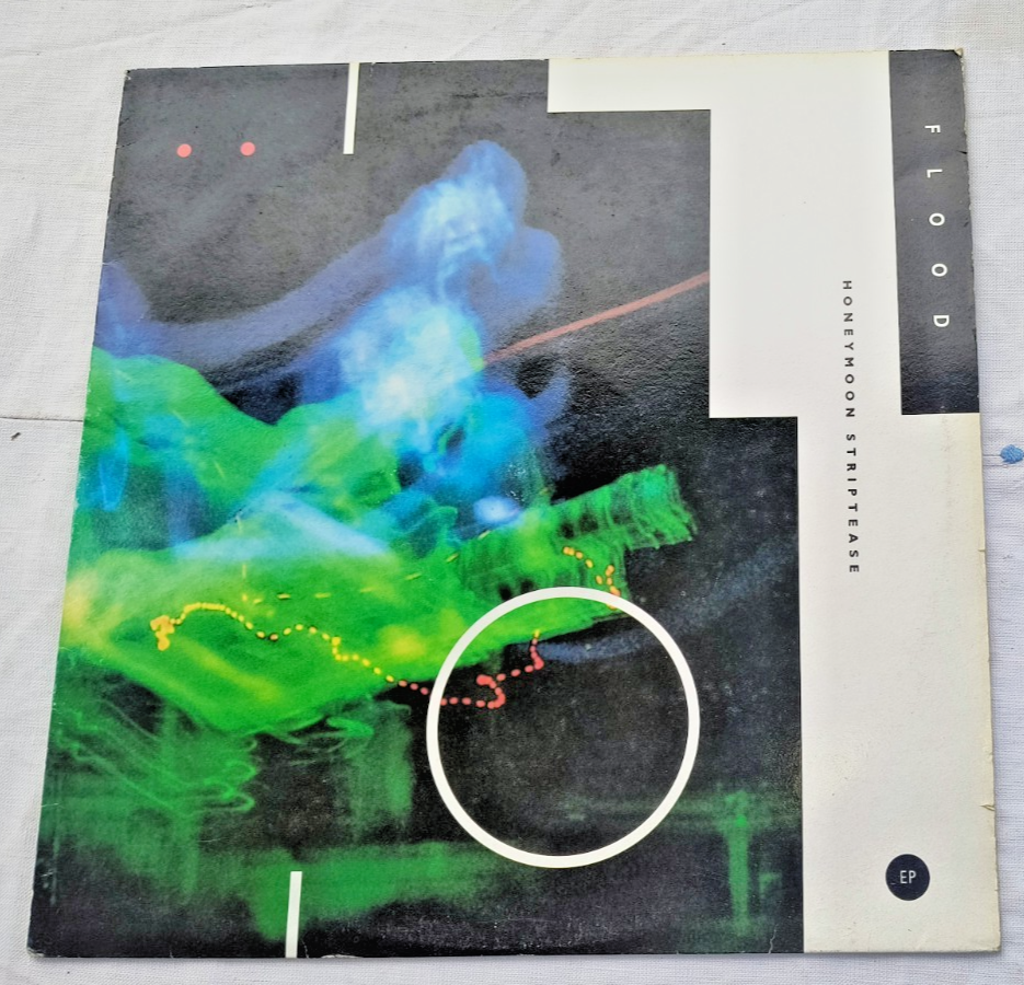 FLOOD ""HONEYMOON STRIPTEASE"" 12"" VINYL LP 1990 INDIE, SHOEGAZE, RED EYE