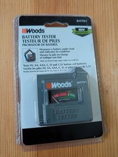 Southwire Woods BATTW1 Analog Battery Tester Tests 6 Battery Types