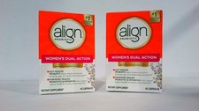 Lot of 2 Align Probiotic Women’s Dual Action Supplement 42 Capsules Exp 09/2026