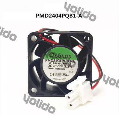 For SUNON PMD2404PQB1-A Fan DC 26V 3.3W 40*40*28mm 2Pin 4CM Inverter Cooling Fan