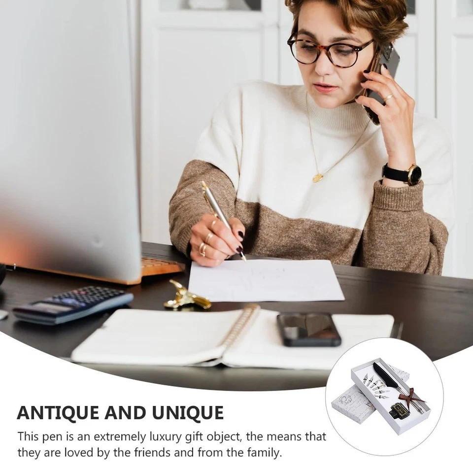  3 Sets Schreibfeder Kalligraphie-stifte Dekorativer Geschäftsgeschenk - Bild 3 von 4