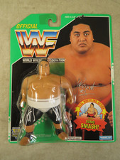 1994 Hasbro Yokozuna Green Card WWE WWF Wrestling 4" Figure MOC