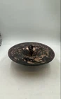 Vintage Murano Black Gold Aventurine Decorative Hand Blown Art Glass Bowl