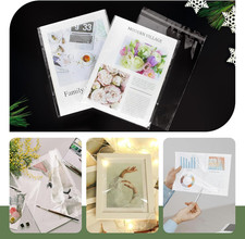 100-Pack 8.5 X 11 Inch Self-Sealing Cellophane Bags for Paper, Artwork