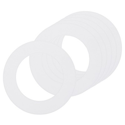 6Pack Goof Ring for 3'' DownLight 3.2'' ID 4.9'' OD Light Trim Ring Cover White