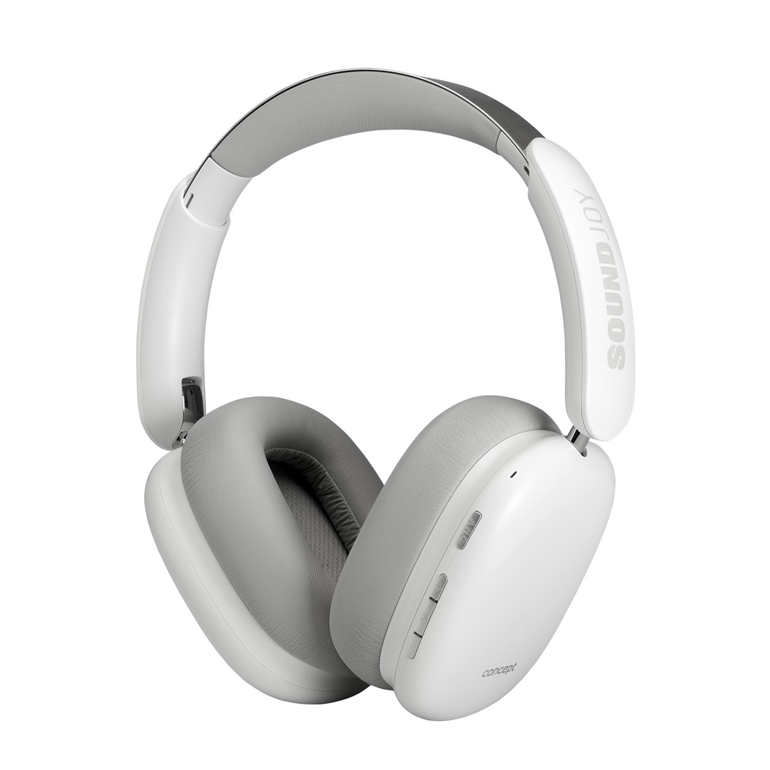 Casque supra-auriculaire sans fil Bluetooth 5.4 blanc pour s'isoler du bruit au bureau