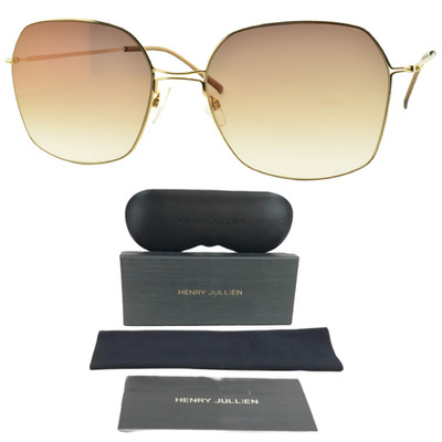 NEW HENRY JULLIEN SKYLIGHT 06 CAT2 C56 54-17-135 Gold Square Full Rim Sunglasses