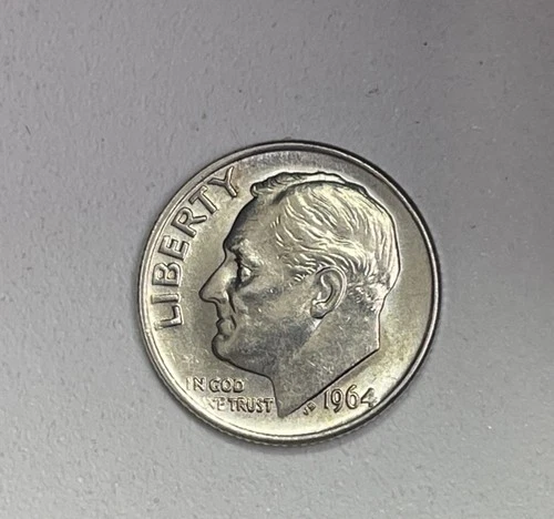 ✅ 1964  Roosevelt Dime 90% Silver Below Melt!!