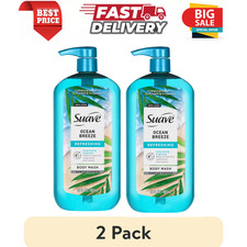( 2 PACK ) Suave Essentials Gentle Body Wash, Ocean Breeze, All Skin Types 30 oz 0.45 per gallon