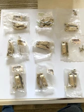 19 Solid Brass Window Sash Locks NOS Assorted H.B.Ives & Stanley SEE PHOTOS