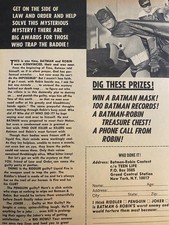 Batman, Adam West, Burt Ward, Full Page Vintage Clipping