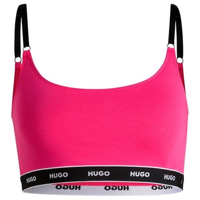 HUGO Twin Bralette Stripe 10240727 Bra Schwarz