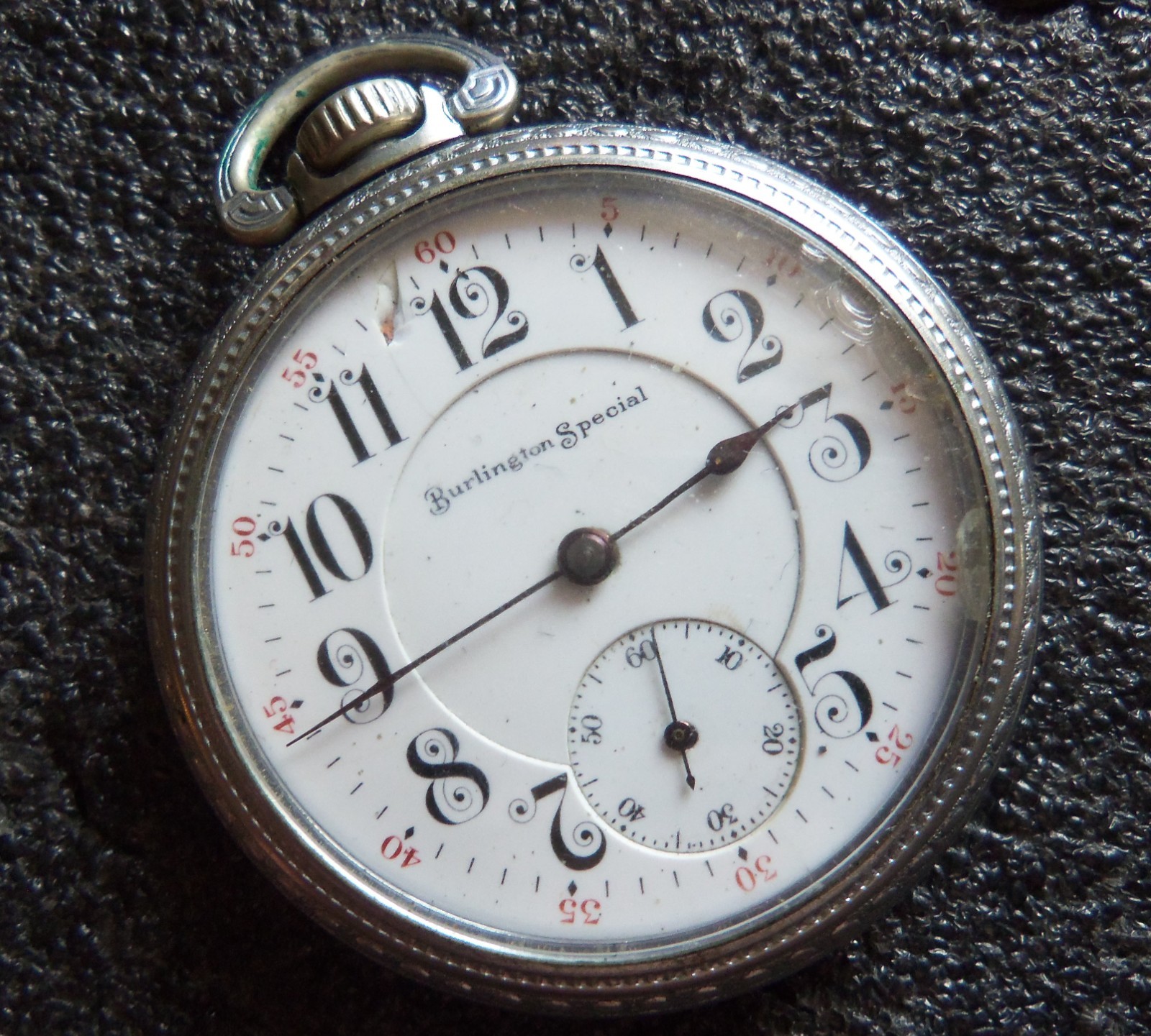 1914 Burlington Special 16s 19J Grade 106 Pocket Watch Runs