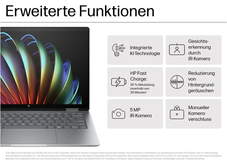 Notebook HP Envy x360 2-in-1 Laptop 14-fc0770ng Intel Core Ultra 7 155U NEU OVP - Bild 3 von 4