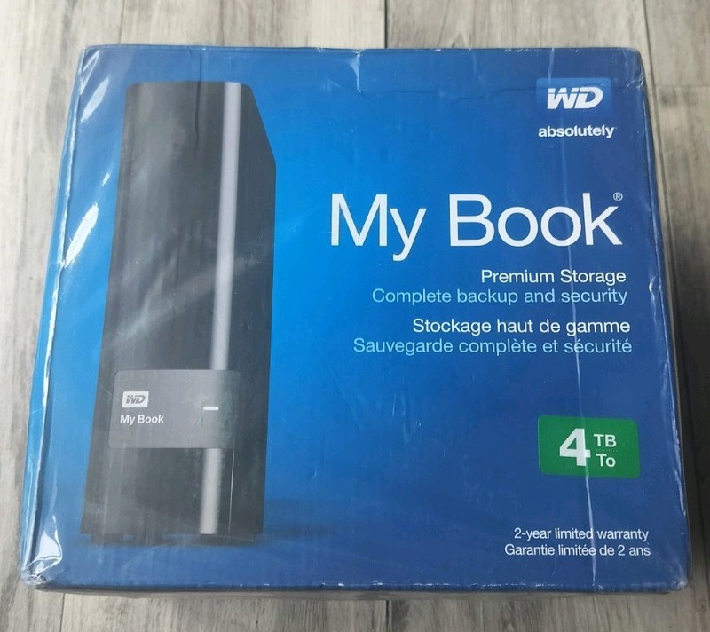 WD My Book 4TB USB 3.0 Desktop External Hard Drive SEALED