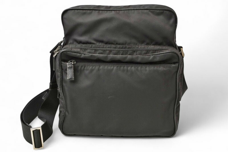 Prada Black Nylon Shoulder Crossbody Bag Va0189 Preowned