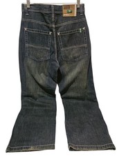 Y2K SOUTHPOLE Green Tab Baggy Jeans Grunge Wide Leg Streetwear Skate Men's 32