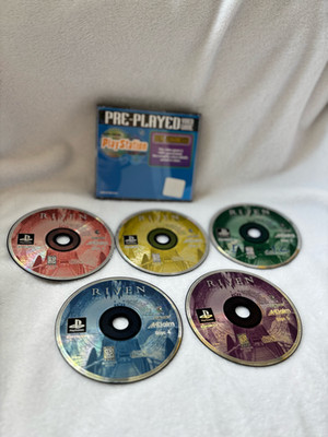 Riven: The Sequel to Myst (PlayStation 1, PS1) 5-Disc Set DISCS ONLY Tested