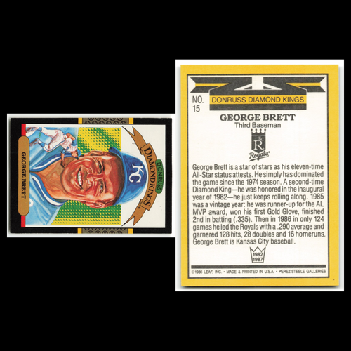 George Brett Lot 6 Baseball Cards 1988 Donruss Kansas City Royals Set Collection - Picture 8 of 8