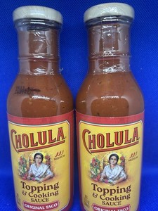 Lot Of 4 Bottles Cholula Topping & Cooking Sauce Original Taco Medium-12 Oz Each