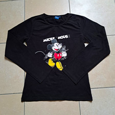 Disney Damen Langarm T-Shirt Micky Maus Print...
