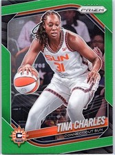 2025 Panini Prizm WNBA - Tina Charles #3 Green Prizm