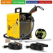  LCD Digital Display 110V Flux Core MIG/Lift TIG/Stick 3 In 1 Welding Machine...