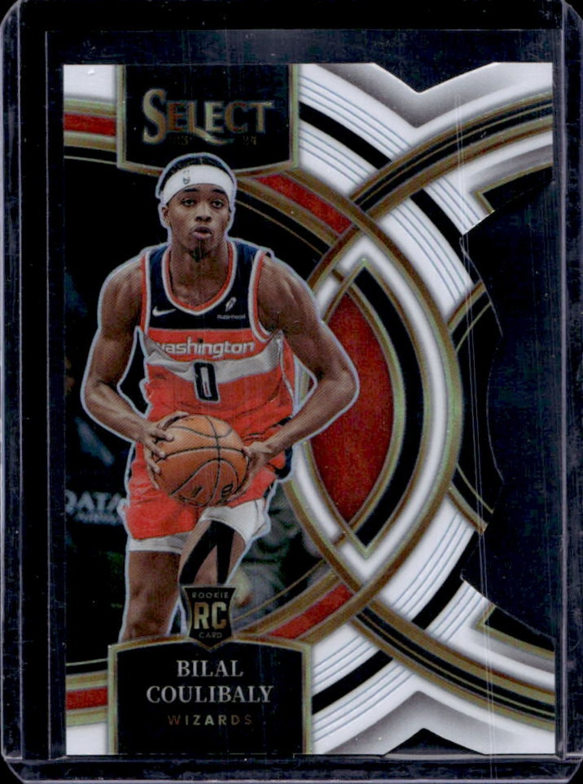 2023-24 Select Bilal Coulibaly RC White Prizm Die Cut Premier Level #134/149