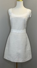 GUESS Elsie Tweed Dress White Fit Flare Medium New Without Tags See Description