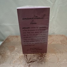 Unconditional Love by Philosophy for Women - 2 oz EDT Spray New In SEALED Box